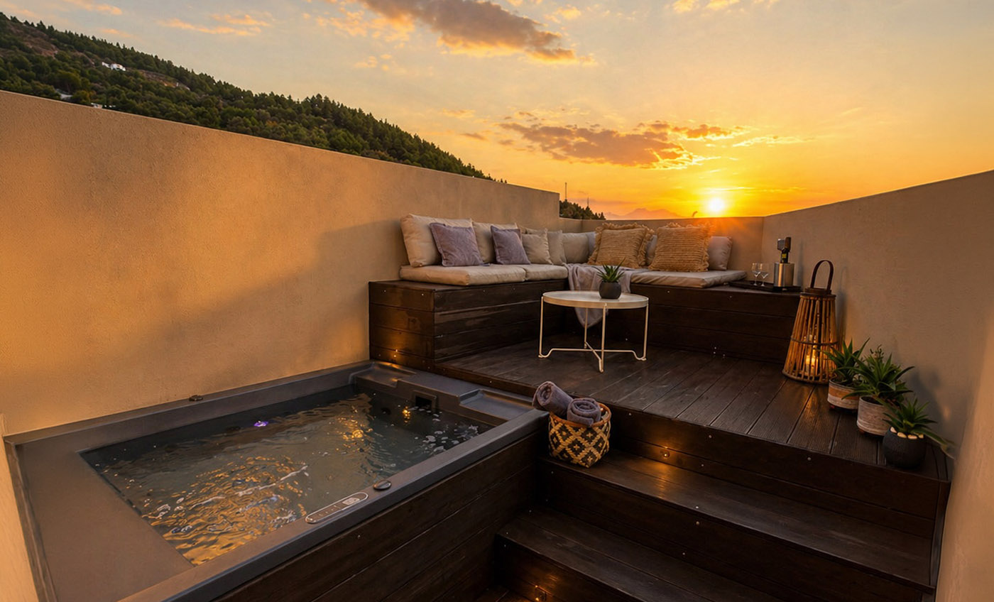 Luxury One Bedroom Suite Anemos with Private Jacuzzi